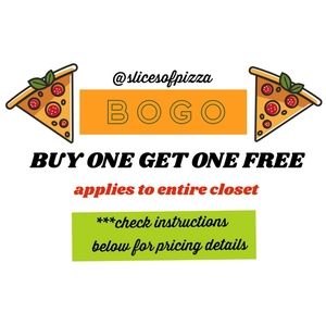 BOGO SALE INFO
